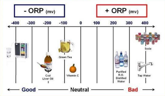Chỉ số ORP các chất thông dụng