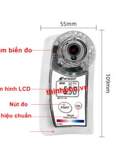 Máy đo độ chua điện tử ATAGO PAL-pH 7 Cấu tạo máy đo PAL-pH