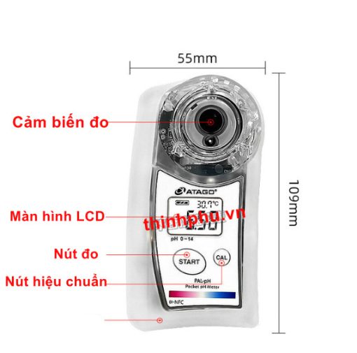 Cấu tạo máy đo PAL-pH
