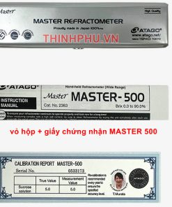 Khúc xạ kế MASTER 500 thang đo Brix 0,0 đến 90,0% 5 Master - 500 ATAGO