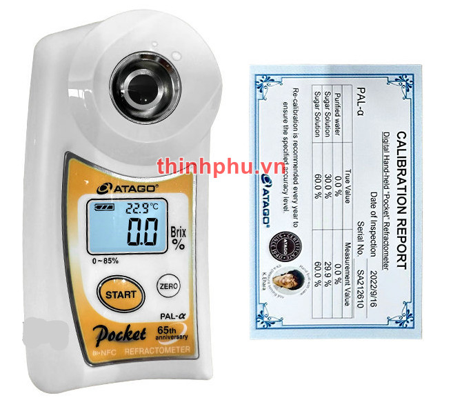 Máy đo độ ngọt PAL ALPHA - Chuyên đo Brix thực phẩm 11 Khúc xạ kế điện tử PAL-Alpha