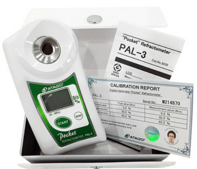 Máy đo độ ngọt điện tử ATAGO PAL 3 - Test độ ngọt từ thấp đến cao 9 Máy đo độ ngọt pal 3